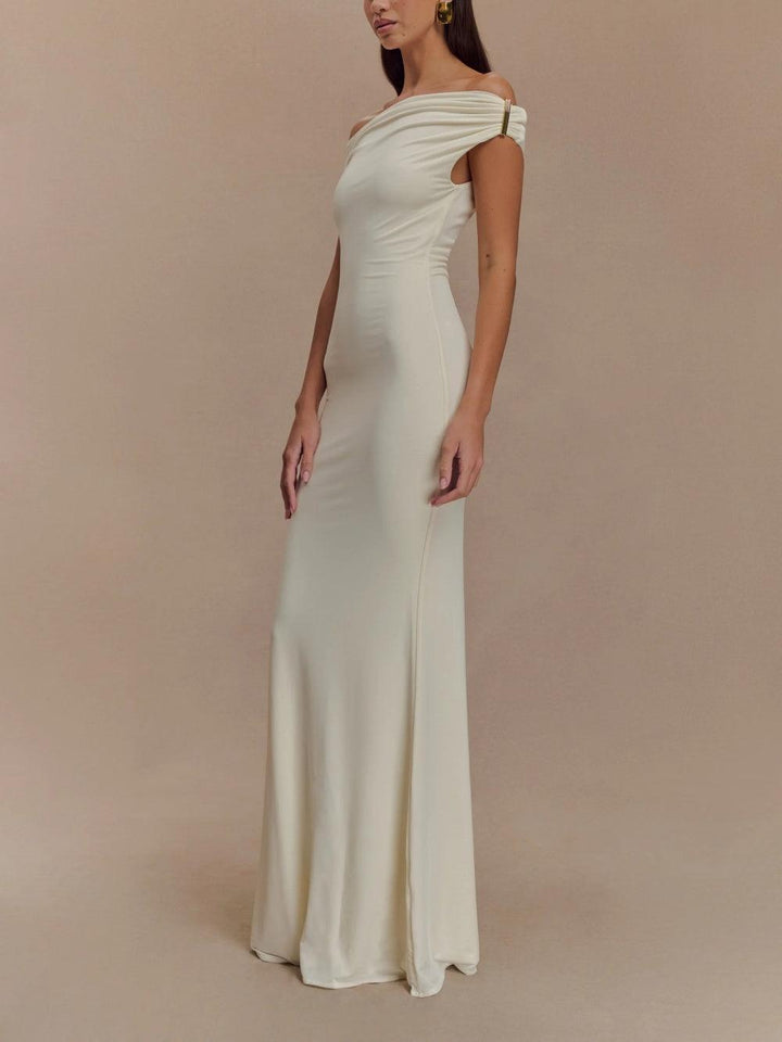 Slinky Maxi-Kleid mit Hardware